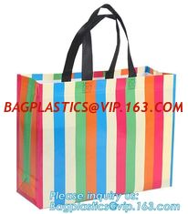 China Eco friendly custom slogan laminated pp non woven bag with private logo, Home textile packaging non woven bag for bed sh supplier