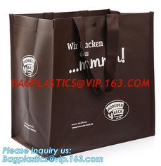 China Promotional Recyclable Non Woven Bag, hot sealed non woven bag, cheap logo printed non woven shopping bag, bagplastics supplier