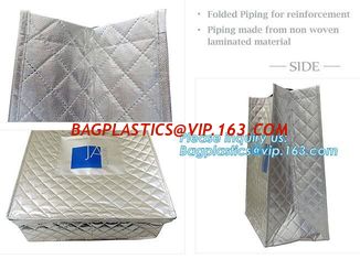 China Wholesale factory custom fashion laminated non woven bag, Shopping printing fabric insulated foldable bag, custom pp non supplier