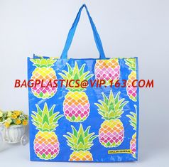 China Custom promotional foldable non woven bag shopping bag with logo, Full auto machine made heat seal non woven bag, ltd supplier