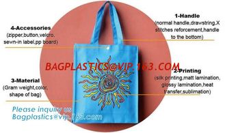 China shopping bag Non Woven Silkscreen Bags PP Non Woven Bags PP Woven Laminated Bags Cotton Bag RPET Bags Metallic Laminated supplier