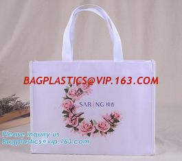 China Hot Sale Promotional Tote Plastic Gift Shopping Non Woven Bag for Women, laminated non woven bag special supermarket sho supplier