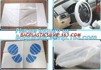 China Disposable plastic car seat cover universal, Industrial Disposable Wipes Synthetic Leather Car Seat Cover Synthetic Leat supplier