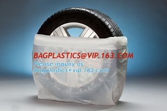 China plastic tyre bag,large bag tire bags, disposable hdpe clear plastic pe tyre cover storage bags, printed flat bag PE Plas supplier