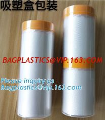China auto spraying paint single-pack pre-taped masking filmautomotive spray pre-taped masking film with best price, auto pa supplier