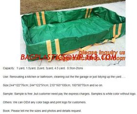 China OEM PP super sack Bulk jumbo Bag garbage dumpster skip bag,2*1*1m Aussie skip bag dumpster bags for waste removal supplier