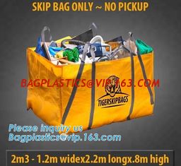 China Eco friendly garbage dumpster Bag skip Bag for construction rubbish,High temperature resistance Jumbo bitumen bag 1000kg supplier