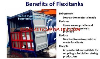 China bulk liquid flexitank for oil/drinking water,1000L Cubic Type Liner Bag Flexitank for Emulsion Detergents Transport supplier