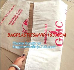 China kraft paper laminated pp woven bag for industry,paper bags laminated woven sack kraft poly lined bags with your own logo supplier