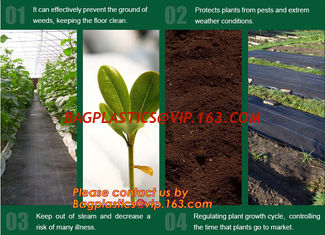 China Agricultural plastic ground cover weed mat, pp weed control mat, for greenhouse and outer use,ground cover, weed mat, ma supplier