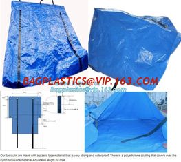 China STRONG SEWING BLUE COATING WATERPROOF PE MATTRESS COVERS,REINFORCED PORTABLE MULTI-PURPOSE POLYTHYLENE TARPAULIN, NYLON supplier