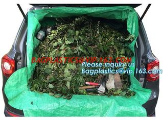 China customized waterproof green pe car protector,environmental firendly, car boot liner, reusable, durable,economical,sample supplier