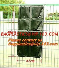 China hanging plant bags felt wall planter garden felt grow bag,Pockets Vertical recycle felt fabric hanging garden planter ba supplier