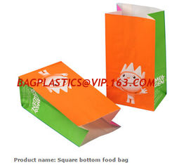 China Cheap Brown Paper Shopping Bags With No Handle Bread Paper Bag Food Grade Kraft Paper Bag,Stand Up Brown Wholesale Dispo supplier