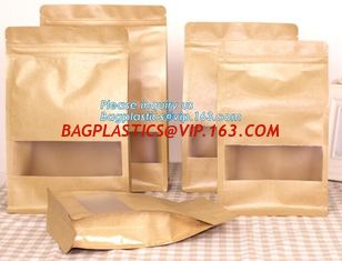 China Food grade kraft paper aluminum foil k bag, packing cereals,condiments,candies,teas,nuts,snack,food packaging pac supplier