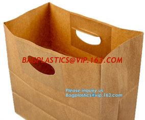 China Durable Flat Bottom Bread Paper Bag Brown Kraft Paper Bag Bread Packaging Bag,cookies pouches / beautiful snack food pac supplier