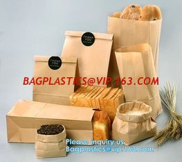 China pot 60g 70g kraft paper food packaging bakery bread bag food kraft paper bag greaseproof snack bread brown kraft paper b supplier