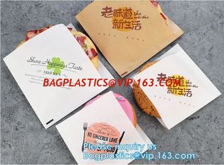 China Wrap Paper Bag for Snack/Fast Food Multicolor Choice Wholesale,Printed PE coated Food Packaging Paper Sheets and Paper B supplier