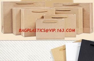 China Wholesale Luxury Handmade Creative Elegant Custom Tote Carrier Shopping Packaging Paper Gift Bag,logo printed brown pape supplier