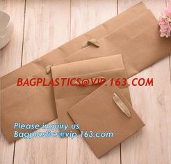 China OEM Ribbon Satin Handle Carrier Bag With Custom Logo Printed Paper Bag For Flowers,Custom Flower Vase Planpot Black Pape supplier