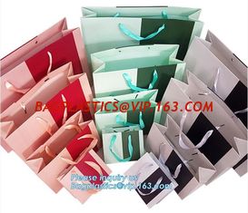 China Luxury Recycled Custom Printing Logo Paper Shopping Bag Wholesale Paper Carrier Bag,wedding paper gift candy carrier bag supplier