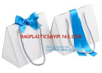 China laminated rope handle paper carrier bags customized different types of paper bag,Bespoke Luxury paper carrier bag with d supplier