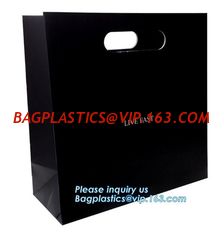 China Factory price wholesale machine made laminated luxury paper carrier bags originality paper shopping bag with different h supplier