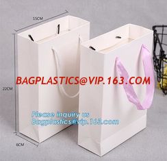 China Printing Logo Paper Carrier Bag with Bowknot and Handle for Luxury Clothing,luxury wedding carrier bag, bagplastics, pac supplier