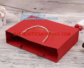 China Brown Paper PACK New Luxury Shopping Paper Bag for Cloth,Fashion shopping bags Recyclable shopping Clear Plastic Carrie supplier