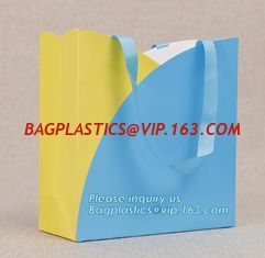 China Glossy Lamination Luxury Personalised Custom Simple Printed Paper Carrier Bag With Handle,Brown luxury brand slogan prin supplier