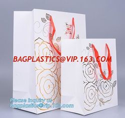China Promotion Custom Private Label Luxury Carrier Packing Hair Salon Paper Bag With Logo,Ribbon Handle Gift Carrier Custom M supplier