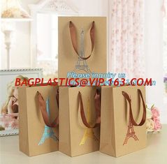 China Laminated Luxury paper bags with flat tape handle,Unique carrier bag for shopping with affordable price, bagease package supplier