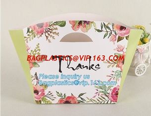 China High Quality Luxury Shopping Satin Ribbon Gold Stamping Paper Bag,New hot sale brown packaging paper carrier bag take aw supplier