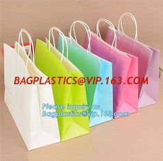 China luxury hot stamping logo fancy paper flower carrier bag,Paper Gift Carrier Bags with Rope Handles in Large / Medium / Sm supplier