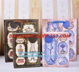China Wholesale Customized Personalized Logo Printed Gift Carrier White Paper Bags With Rope Handles, bagplastics, bagease pac supplier