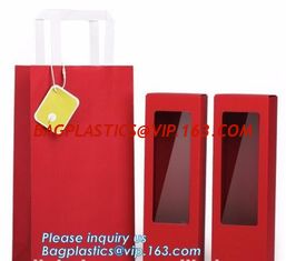 China luxury wine carrier bag,paper bag for wine,paper wine bag,Free Design!! Free Sample!!! flower carrier bag cheap brown pa supplier