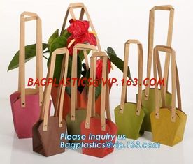 China Paper Bag Manufacturer OEM Best Quality CMYK Colored Kraft Paper Gift Bag Flower Carrier Bags，customized flower carrier supplier