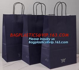 China Custom coloured square bottom paper carrier bag with rope handle,China printing factory plastic shipping mailing bag pac supplier