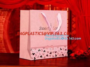 China Luxury Metal Button Top Quality Gift Brown Paper Bags with Strong Handle,reusable ecofriendly customizable promotional l supplier