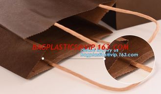 China Full Black Matt Finish Paper Shopping Carrier Bag with Dite Cut Handle,Luxurious design brown foldable flat handle kraft supplier