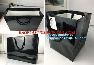 China Elegant luxury printed glossy lamination flower paper bag with handle,Brown/ White Kraft Paper Bag, bagplastics, package supplier