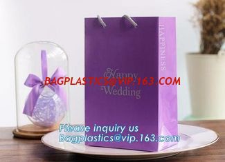 China Fashion Luxury Custom Logo Printed handmade paper bags with PP rope,New Design White Handmade Paper Bag bagease, package supplier