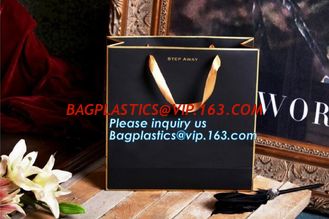 China Gold Stamping Glossy Lamination Paper Rope Handle Paper Carrier Bag Custom Design paper carrier bag with rope handle supplier