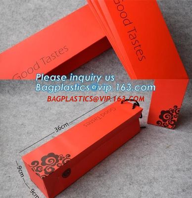 China paper wine bag, luxury red wine bag in box, single bottle paper wine bag,Bottle Packaging Custom Printed Recycled Paper supplier