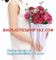 China Free Design!! Free Sample!!! flower carrier bag cheap brown paper flower bag handle bag,paper carrier flower packaging b supplier