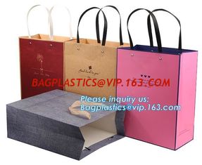 China Fancy Customized 2 Colors Printed Luxury Paper Shopping Bag With Twisted Paper Handle,Shopping Bag with Logo Cheap Price supplier