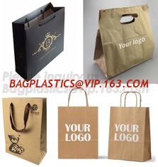 China Customized Red Printed Kraft Paper Shopping Bag with Ribbon Handles and Bowknot,Kraft Paper Shopping Bag with Kinds off supplier