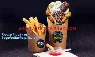 China French fries cone,chips french fries packaging,Size Kraft Cardboard Cone French Fries Printed Paper Cones bagease packag supplier