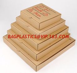 China Bulk Price Custom Logo Food Delivery Packing Rectangular Paper Pizza Box,Customized Coated Kraft Paperboard Plain White supplier