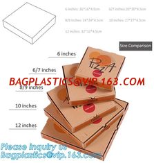 China Custom logo cheap kraft paper unique personalized corrugated round 6 inch 8inch 16 inch 12 inch pizza box bagease, pack supplier